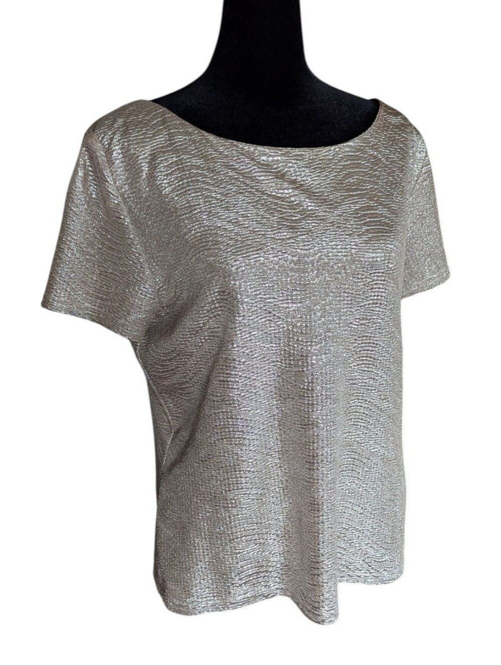 Brody Miles XL Silver Glittery Top Women's